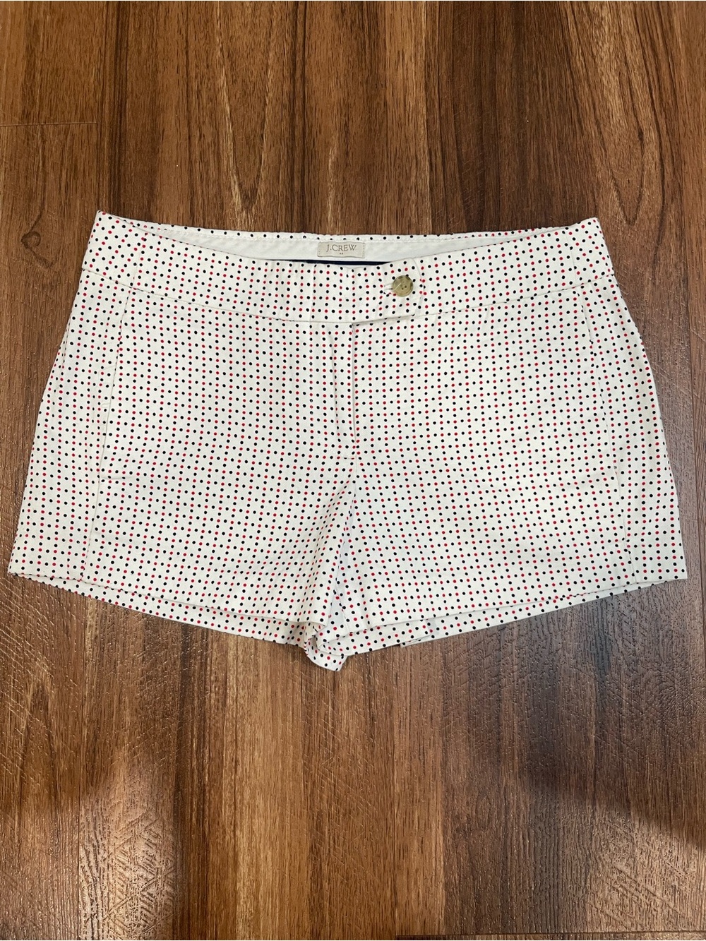 J.Crew Chino Shorts Size 2 Multi-Dot Polka Dot Print